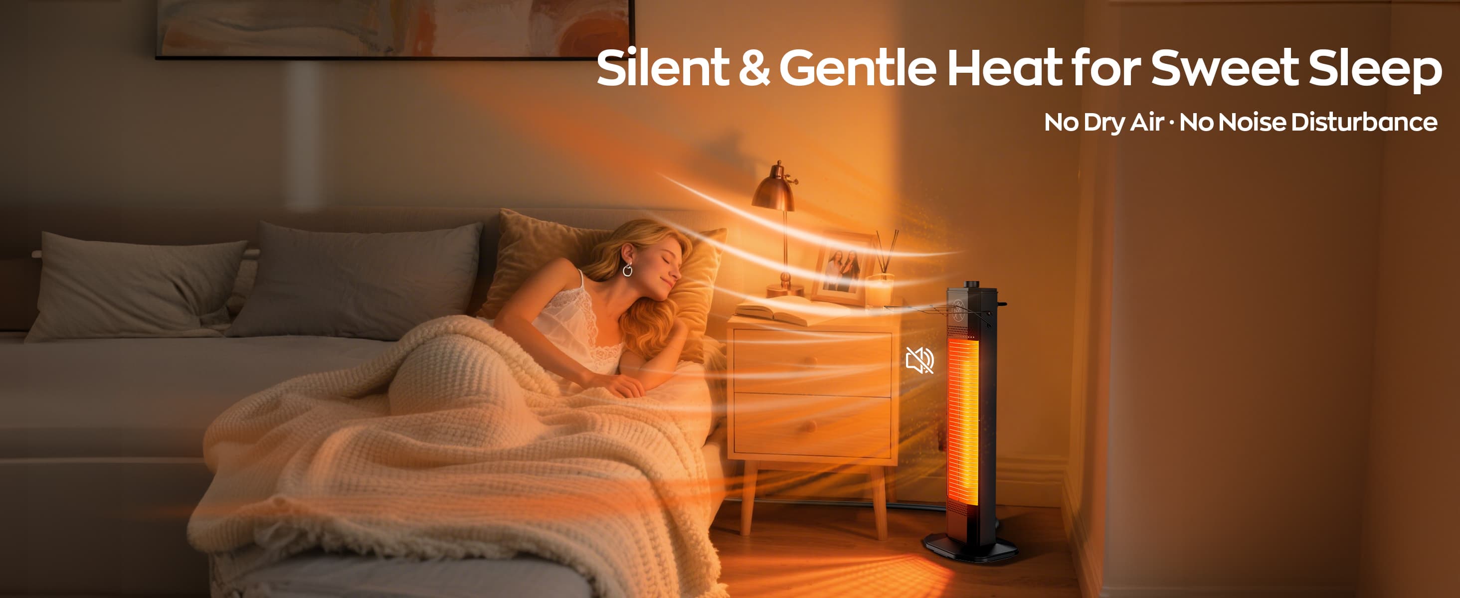 27-Inch Short Stand Electric Infrared Heater - Thumbnail 6