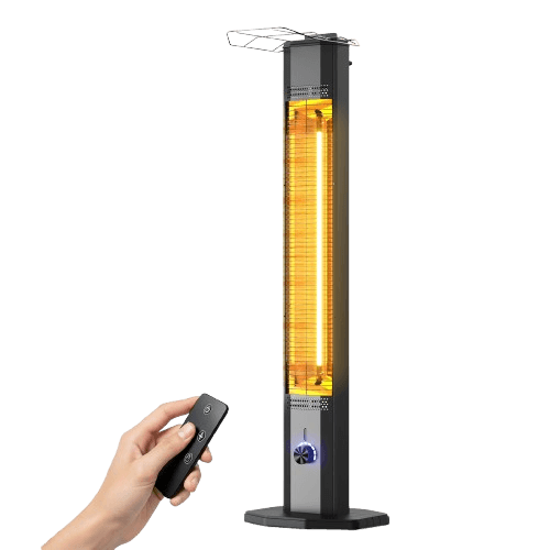 42-Inch Tall Stand Electric Infrared Patio Heater